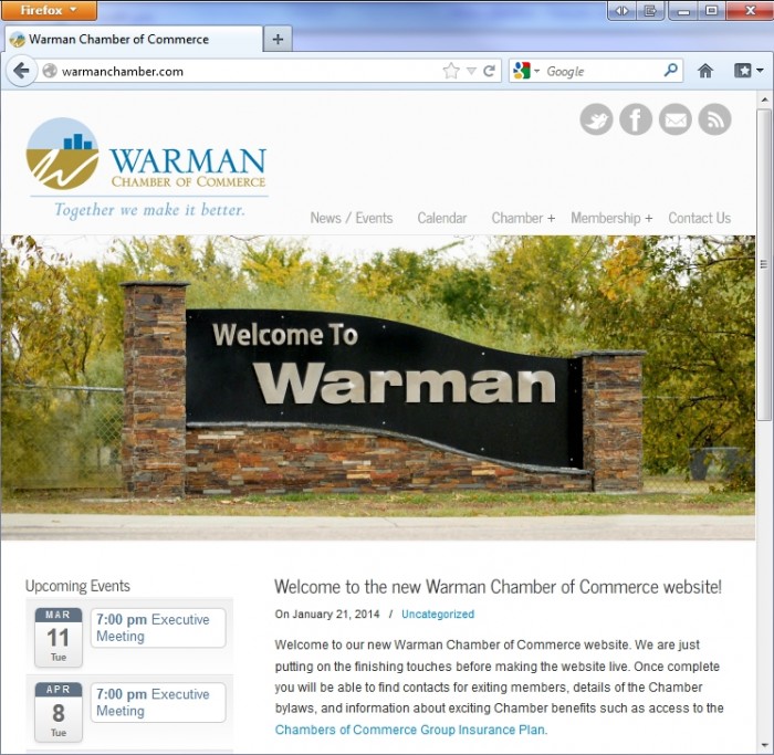 Warman Chamber of Commerce Website